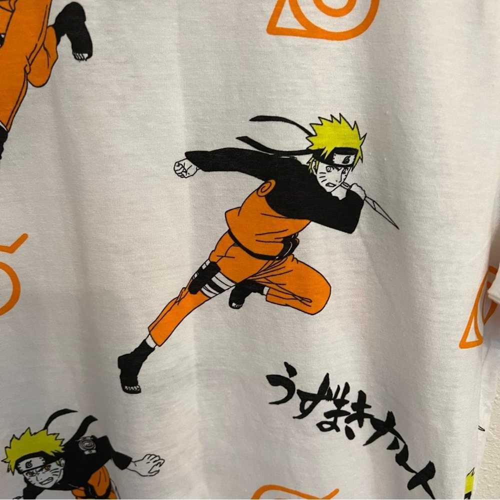 New Naruto White Graphic Tee Shirt Mens size M - image 2