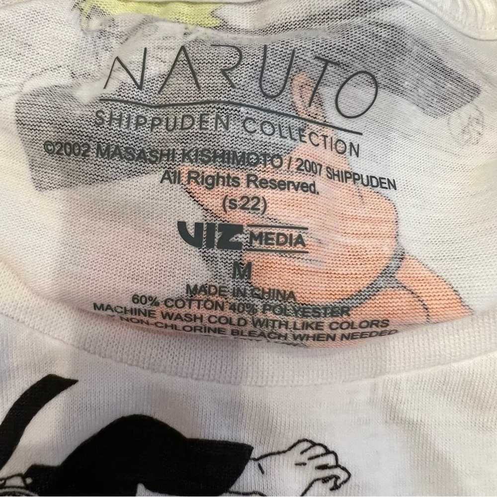 New Naruto White Graphic Tee Shirt Mens size M - image 4