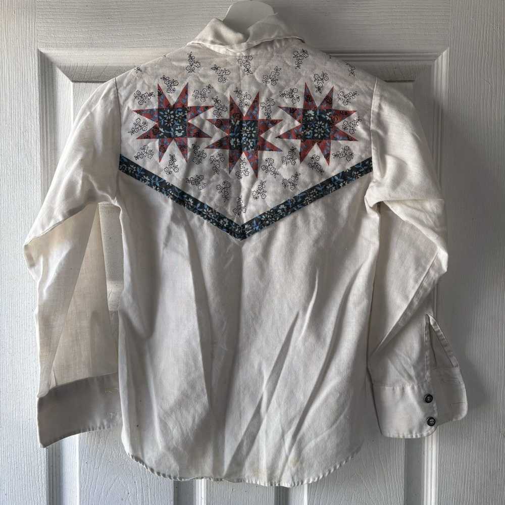 Vintage Vintage 70’s Bruxton white button up - image 2