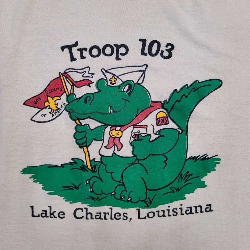 Vintage Vintage BSA Troop-103 Boy-Scout Alligator… - image 3