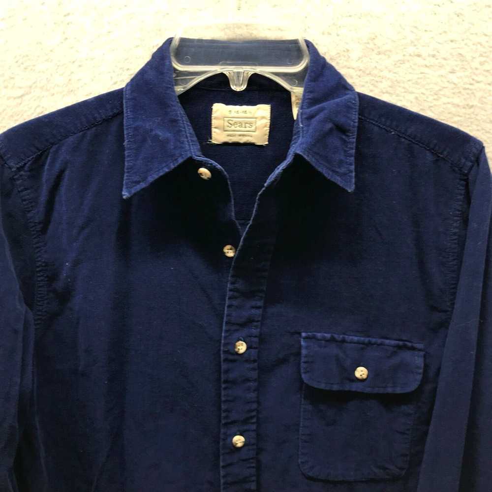 Sears Vintage Sears Shirt Adult Small Blue Cordur… - image 2