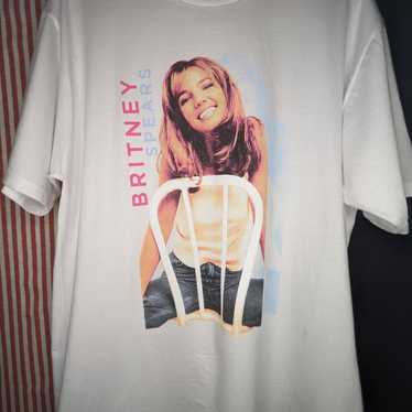 Britney Spears Graphic Tee Mens XL Spell Out Y2K … - image 1