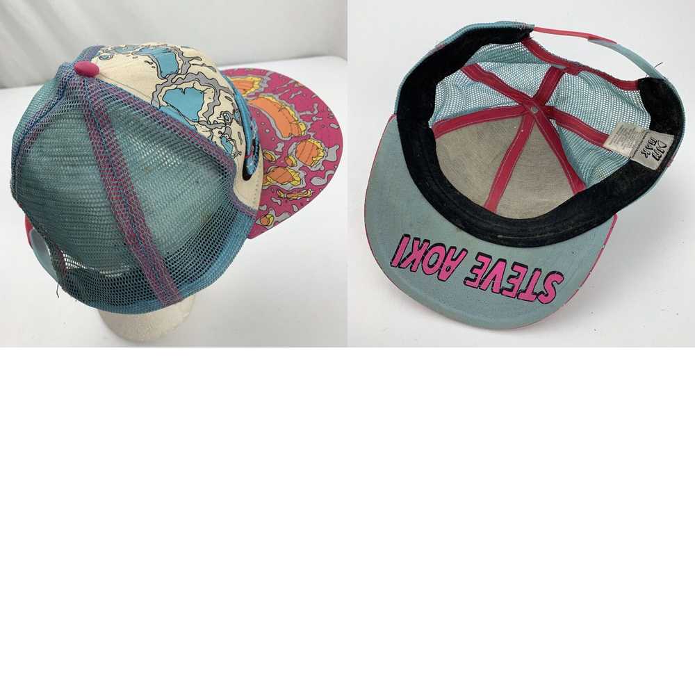 Vintage Steve Aoki Cake Me Trucker Cap Hat Snapba… - image 4