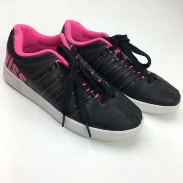 Vintage K Swiss Womens Shoes Size 5 Black Pink Sn… - image 1
