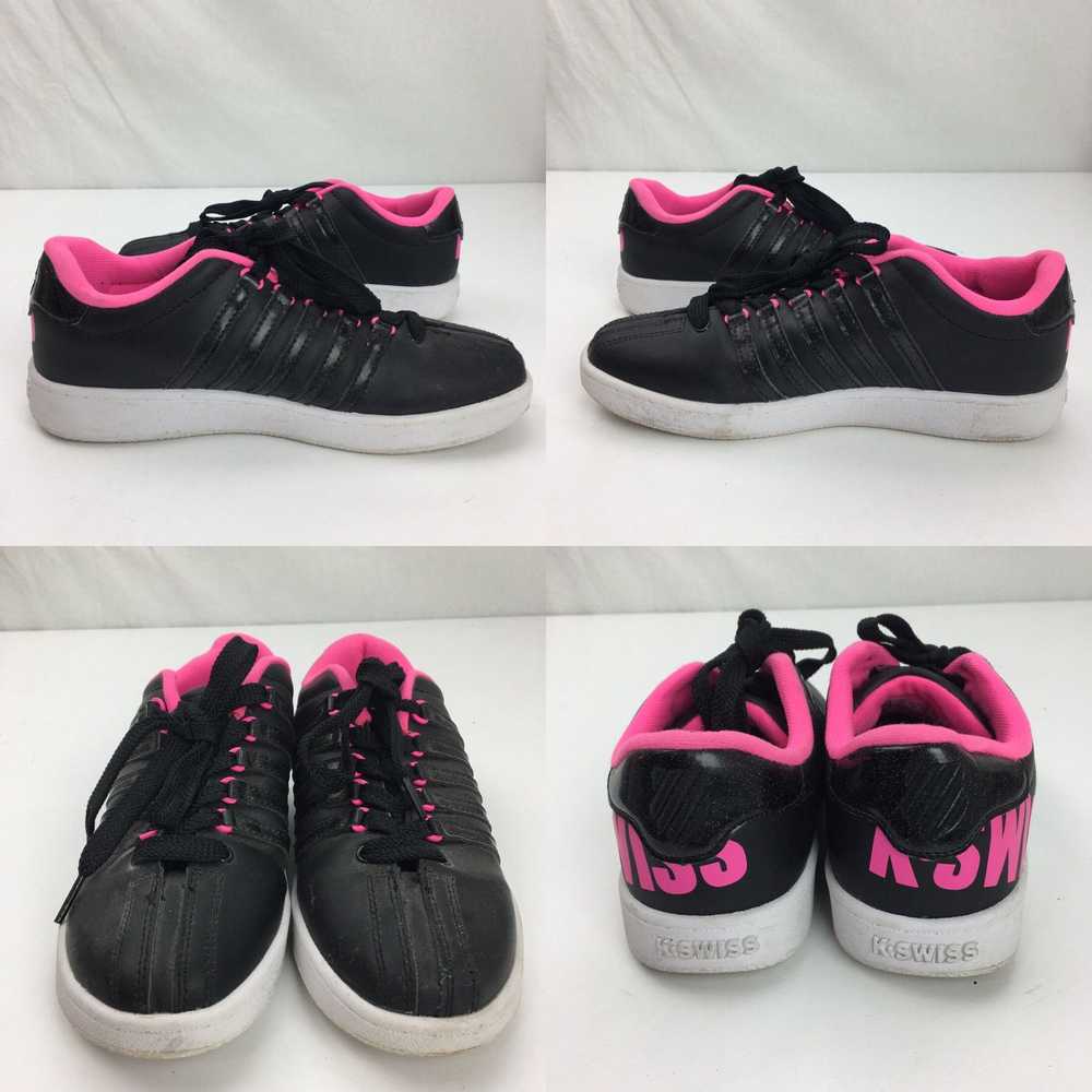 Vintage K Swiss Womens Shoes Size 5 Black Pink Sn… - image 4