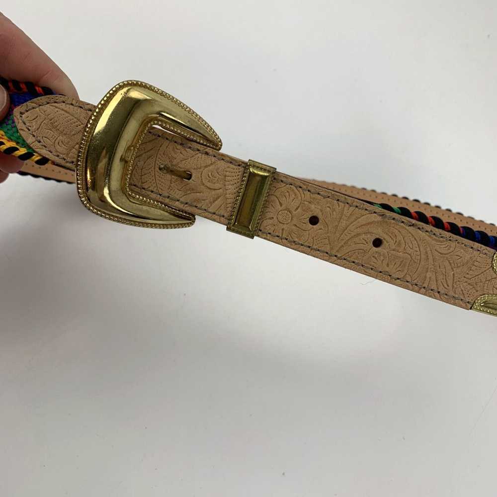 Vintage Hunters Run Colorful Belt M30L Made in USA - image 2