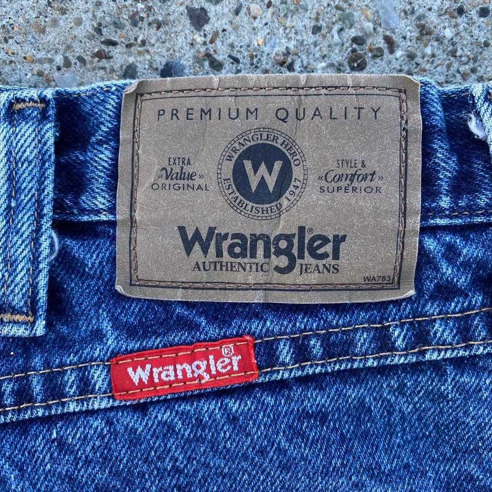 Relaxed Fit Wrangler Faded Blue - image 6