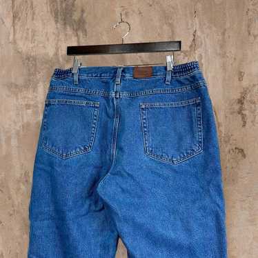 Vintage LL Bean Jeans Flannel Lined Medium Wash D… - image 1