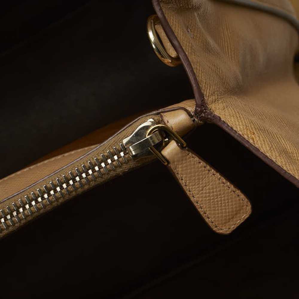 Prada Prada Leather Open Promenade Tote Bag - image 9