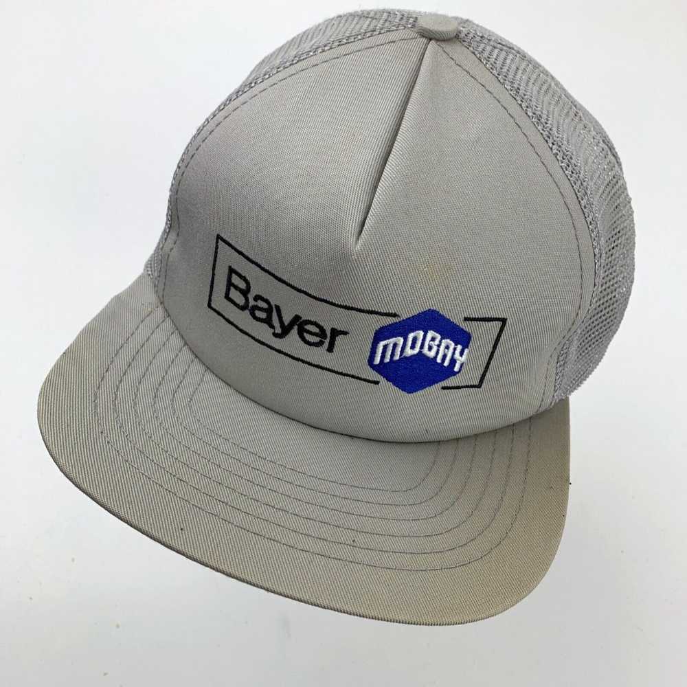 Vintage Bayer Mobay Trucker Cap Hat Snapback - image 2