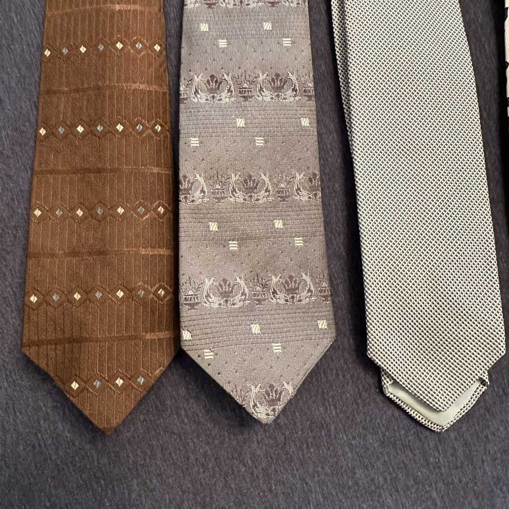 Vintage Lot 14 Vintage Men Ties Neckties Skinny 5… - image 6