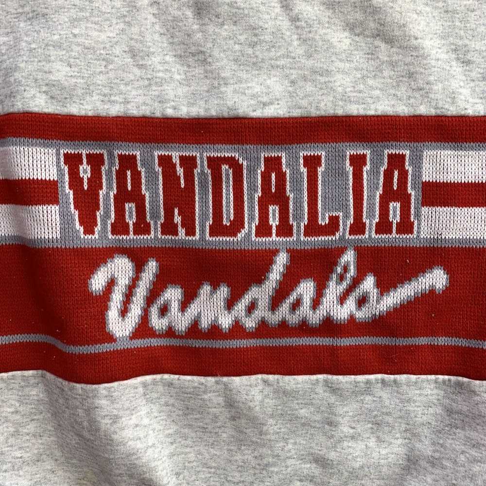 Vintage Vandalia Vandals Vintage Varsity Sweat Sh… - image 2