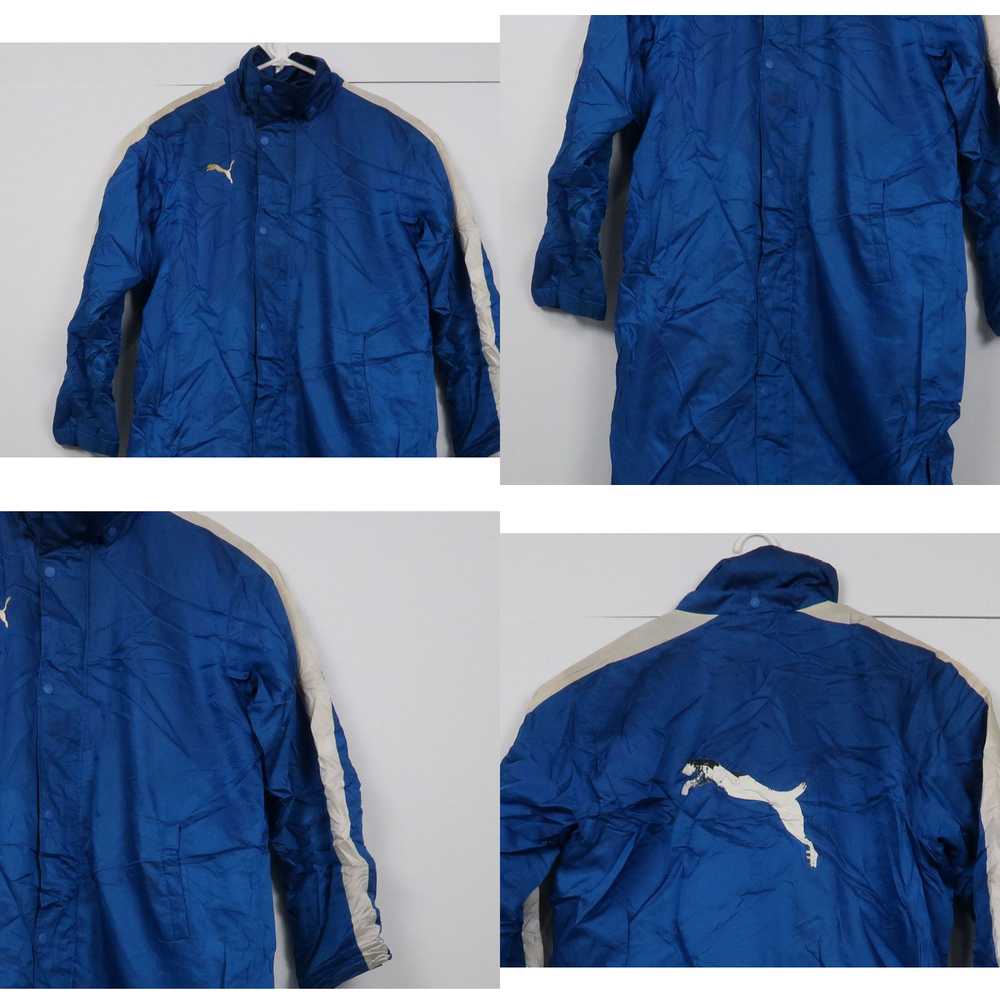 Puma Vintage Puma Mens Long Coat Size L Blue Big … - image 4