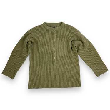 Vtg Abercrombie and Fitch Sweater Lambs Wool Ribb… - image 1