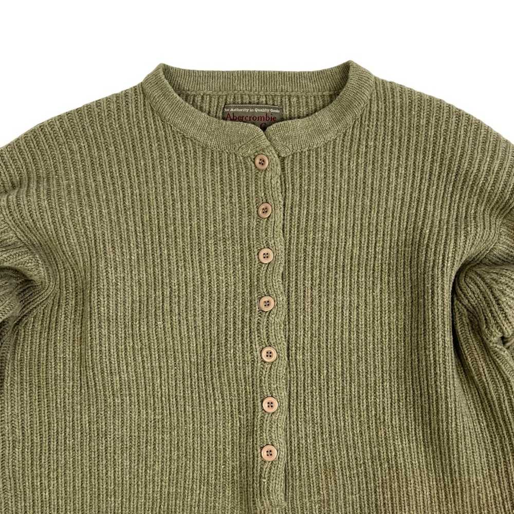 Vtg Abercrombie and Fitch Sweater Lambs Wool Ribb… - image 2