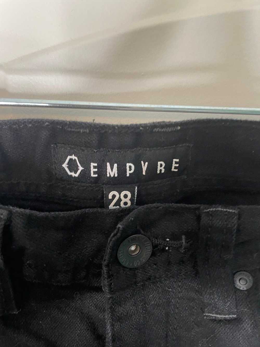 Empyre EMPYRE size 28 black ripped skinny jeans - image 3