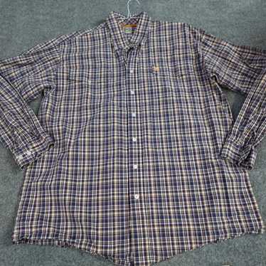 Cinch Cinch Shirt XL Blue Plaid Long Sleeve Cotton