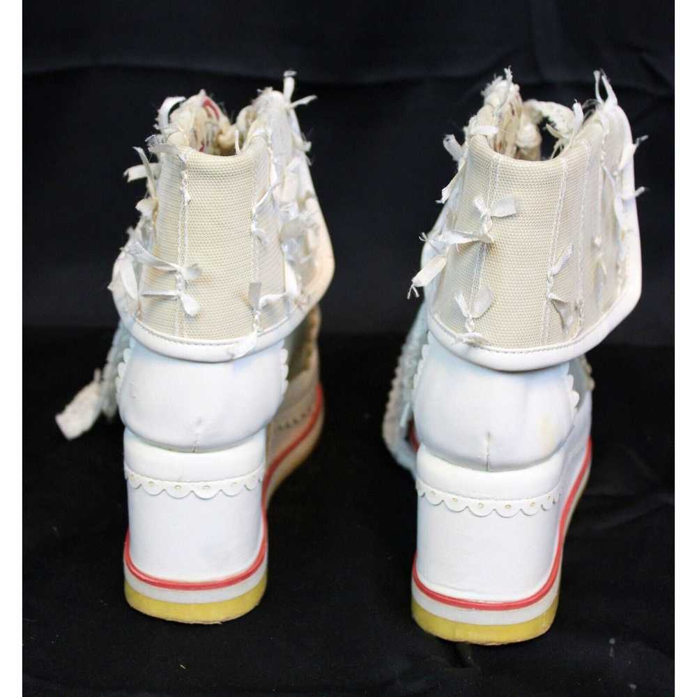 Other White Leather High Top Platforms sz 9 Cute … - image 5