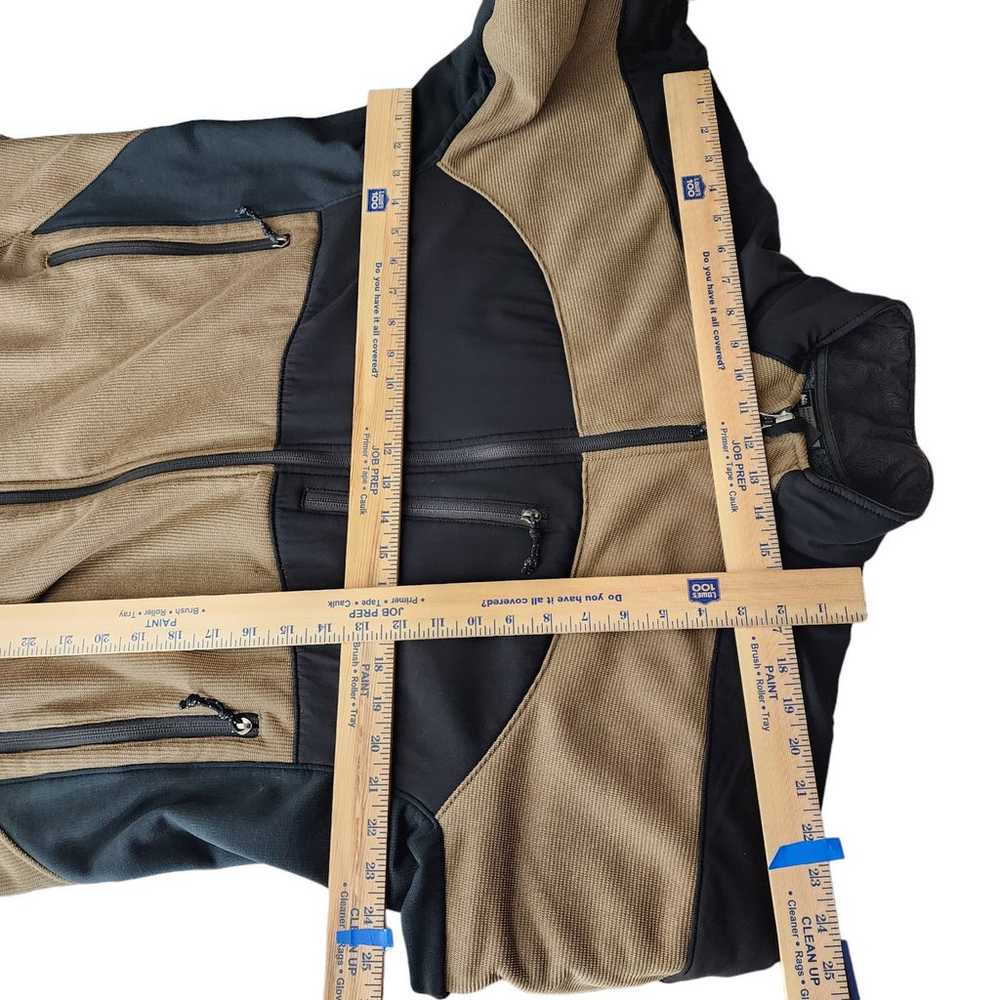 REI Polartec Fleece Jacket sz XL Mens Black Brown… - image 9