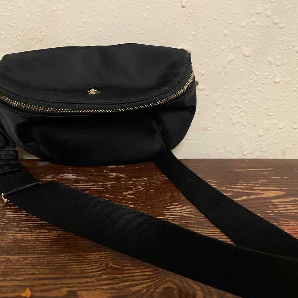 KATE SPADE black taylor belt bag 36” long strap N… - image 2