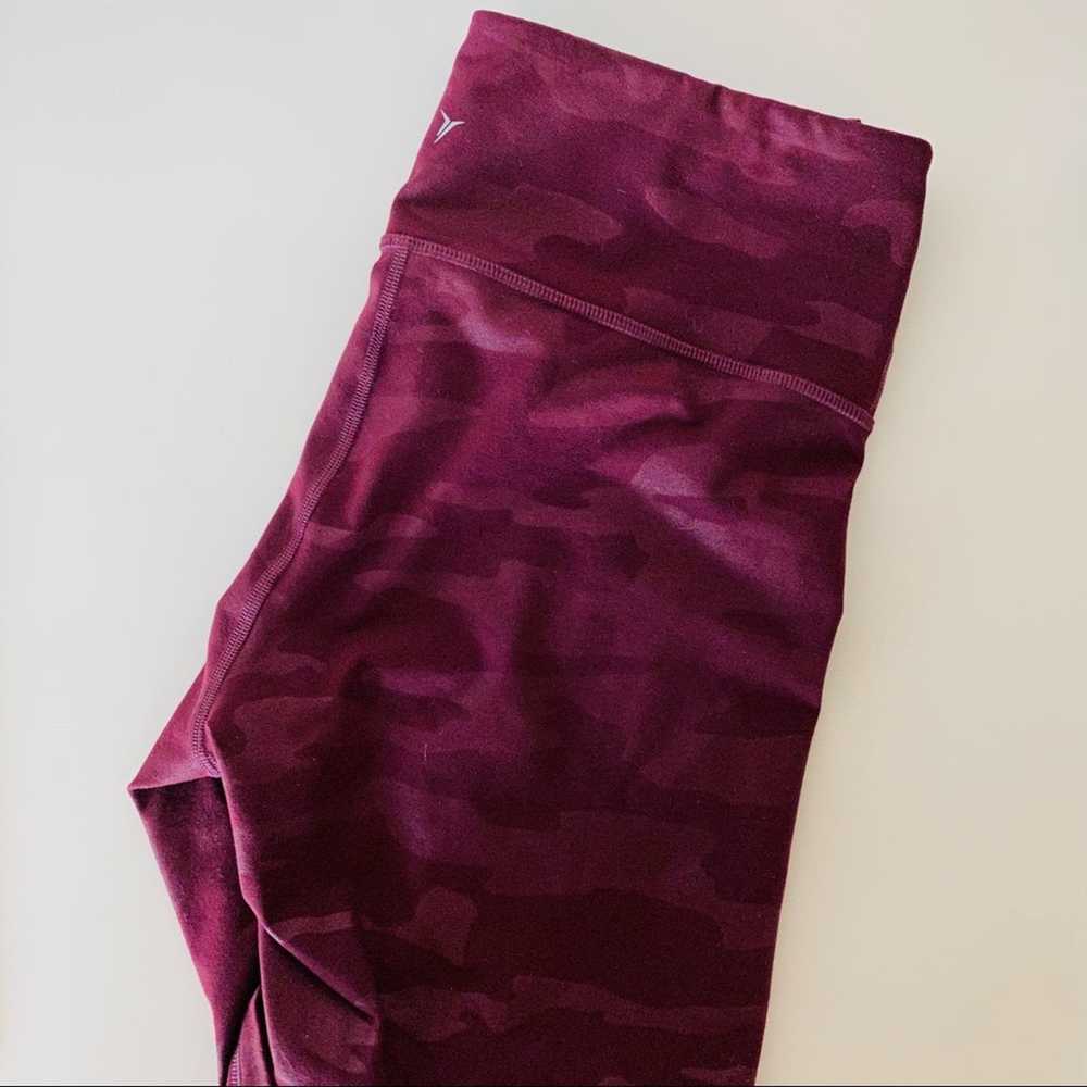 Old Navy OLD NAVY Purple Camo Print High Rise Wai… - image 8