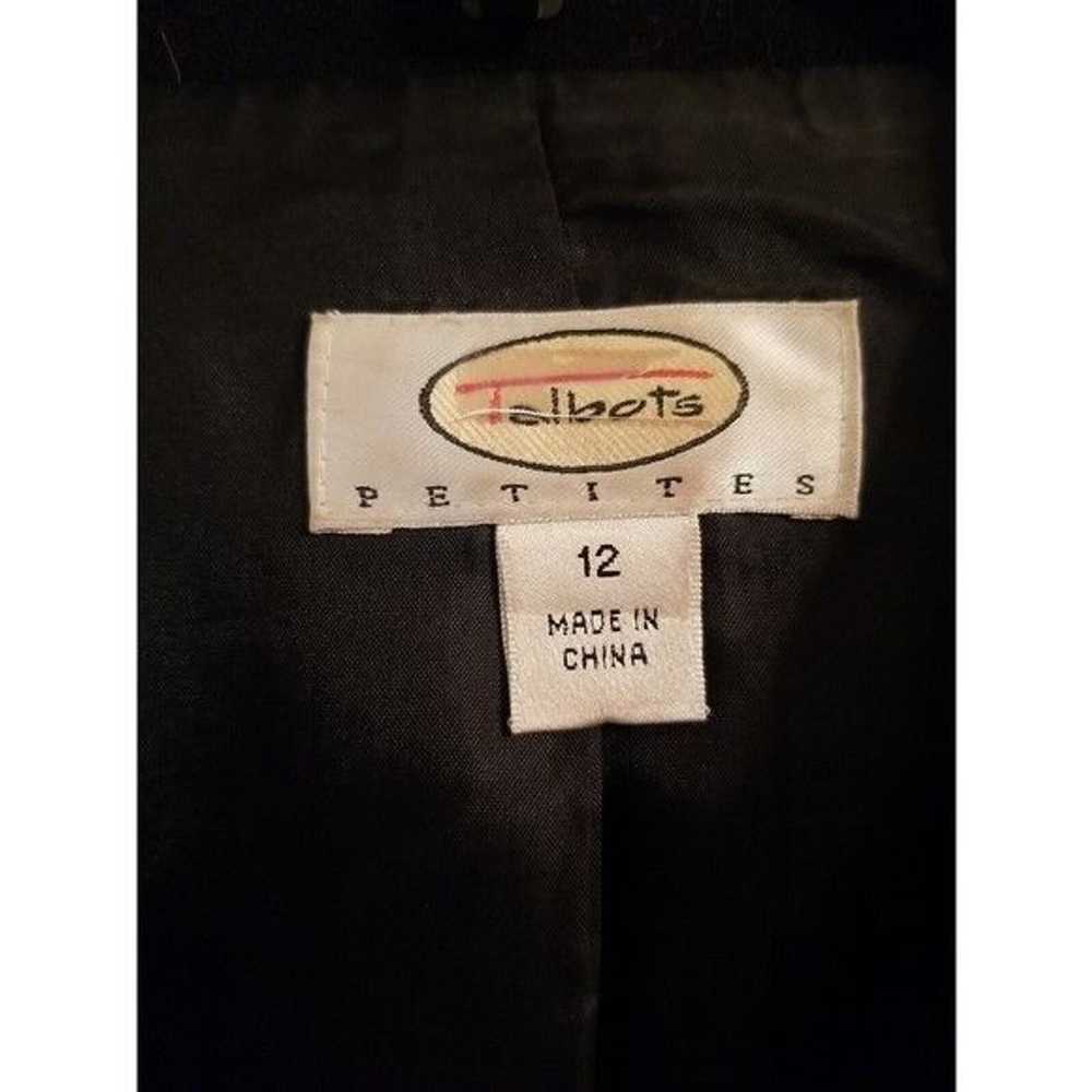 Talbots Talbots Petites Size 12 Black Wool Cozy S… - image 3