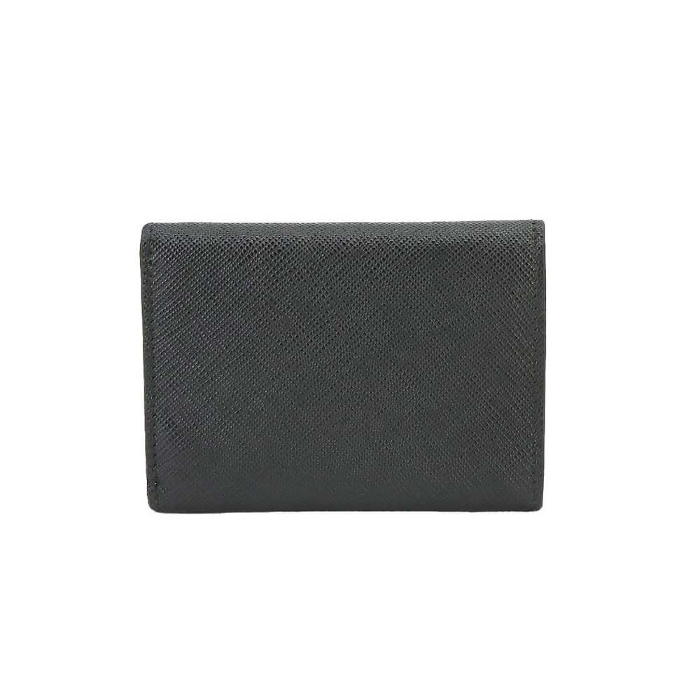 Prada PRADA Tri-fold Wallet Saffiano Leather Blac… - image 2