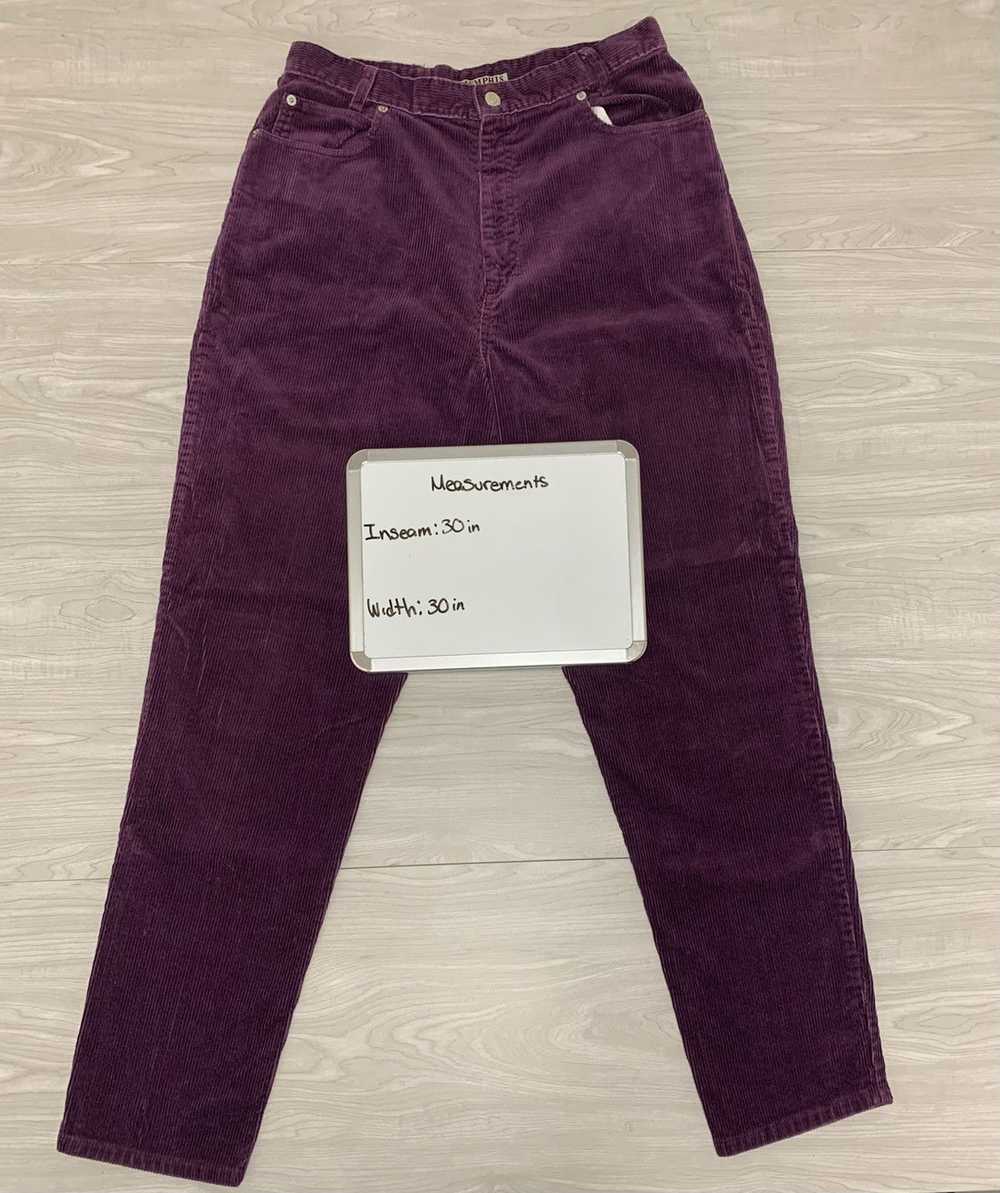 Streetwear × Vintage Vintage Purple Corduroy pant… - image 4