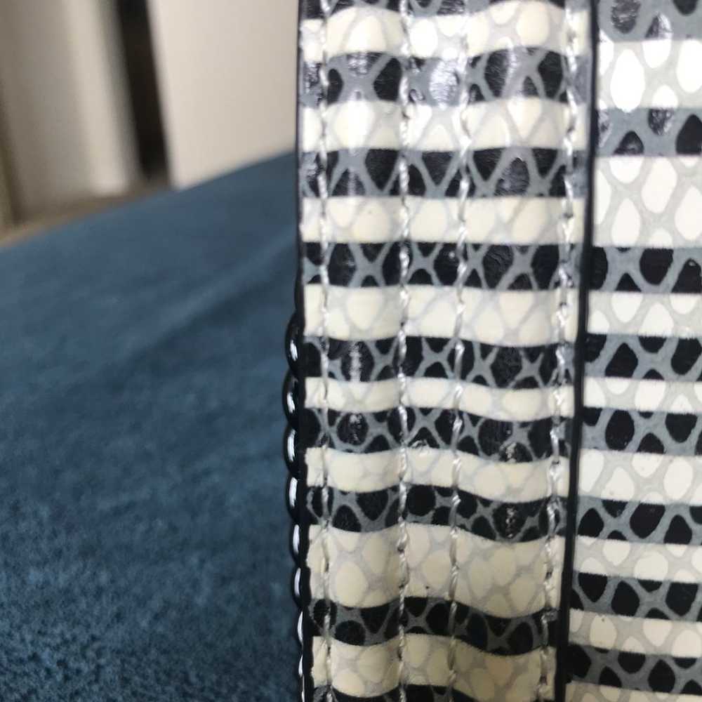 Rebecca Minkoff striped snakeskin print love cros… - image 12