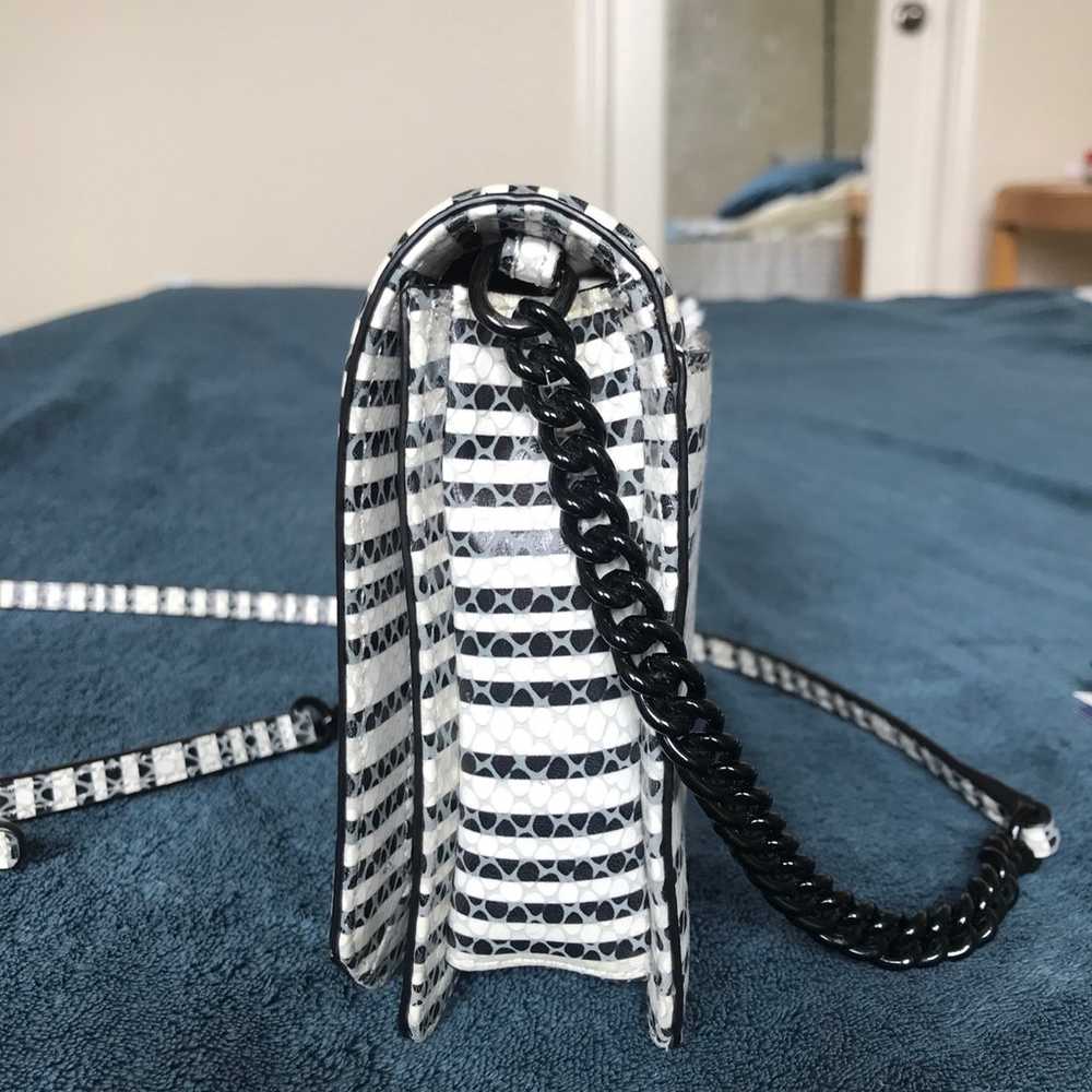 Rebecca Minkoff striped snakeskin print love cros… - image 3