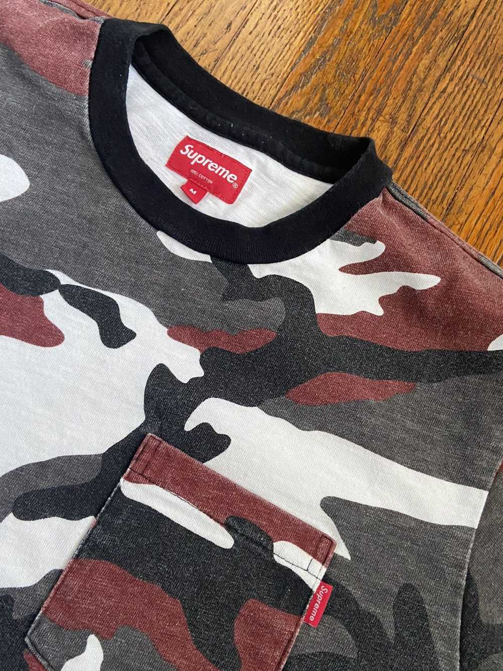 Supreme Supreme Red Camo Long Long sleeve shirt - image 2