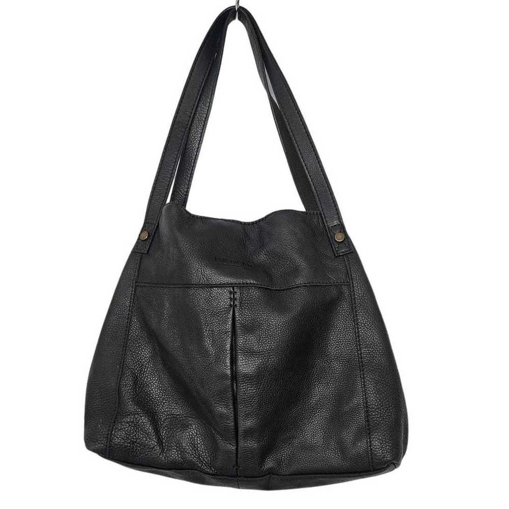 American Leather Co. Black Cleveland Triple Entry… - image 1