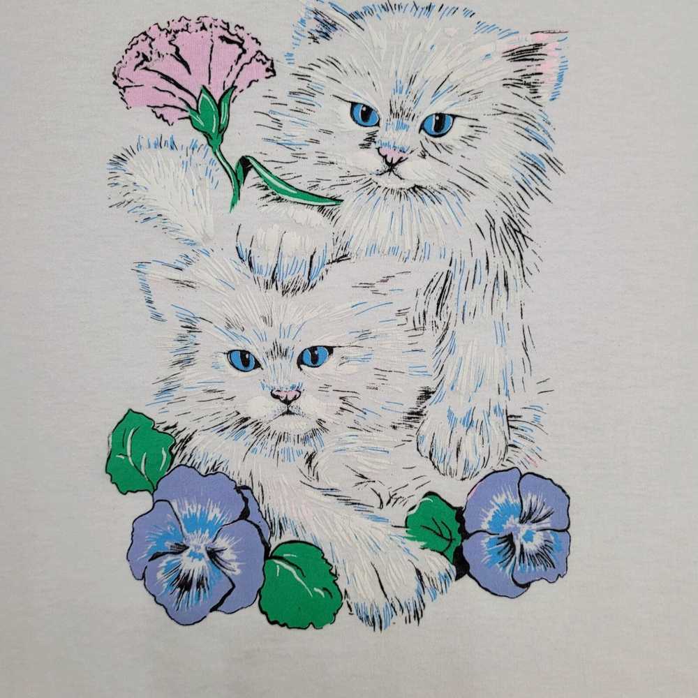 Screen Stars Vintage 90s Adorable Persian Cat Flo… - image 3