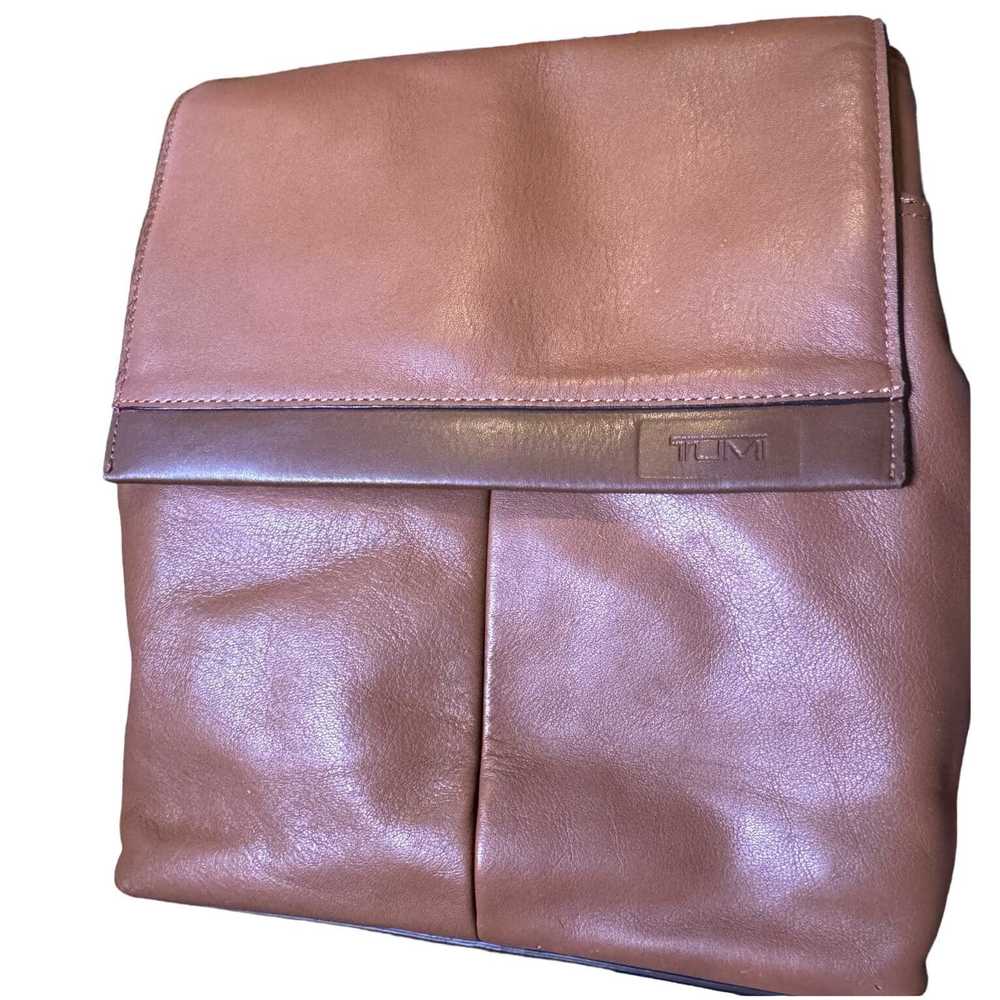 Tumi Tumi Unisex Brown Leather Crossbody Messenge… - image 10