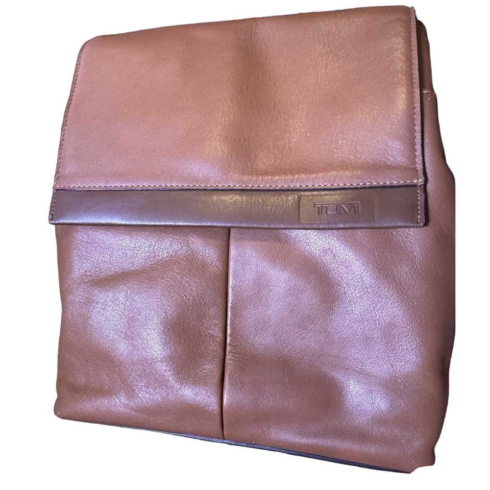 Tumi Tumi Unisex Brown Leather Crossbody Messenge… - image 3