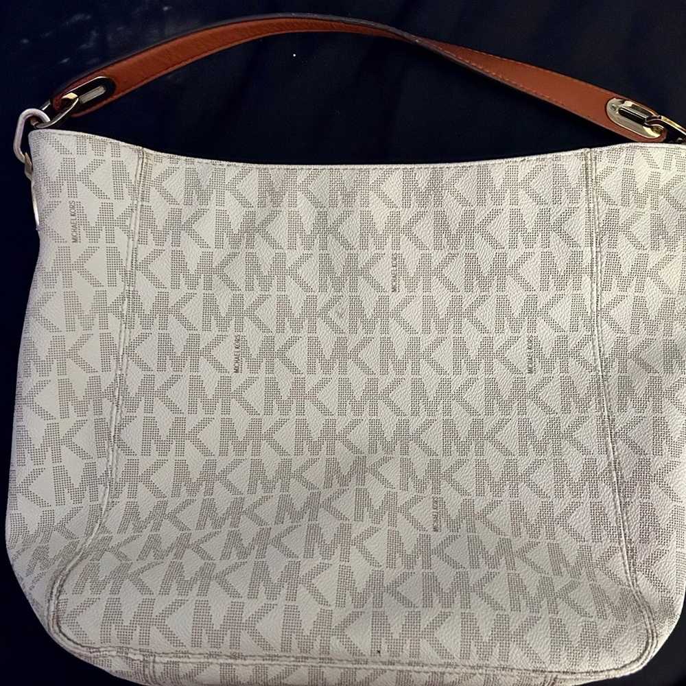 Michael Kors white logo handbag - image 3
