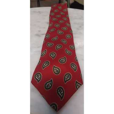Streetwear Men's Silk Tie Royal Club Paisley Red … - image 1