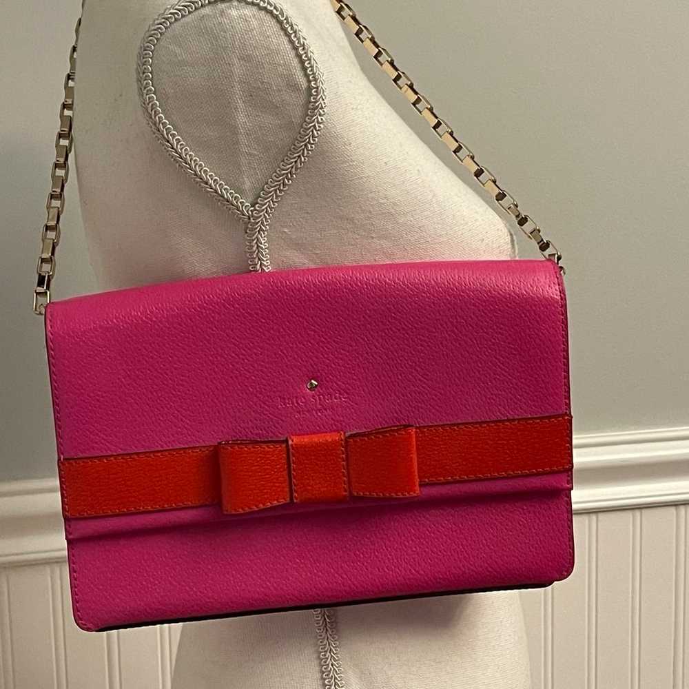 Kate Spade ♠️ Classic Morgan Leather Pink Bag wit… - image 1