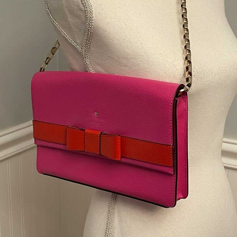 Kate Spade ♠️ Classic Morgan Leather Pink Bag wit… - image 2