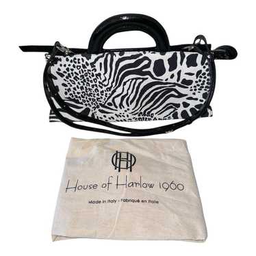 House of Harlow 1960 Black & White Jungle Bag w/ … - image 1