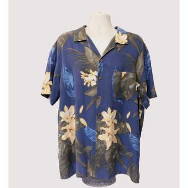 Island Shores Island Shores Hawaiian Floral Shirt 