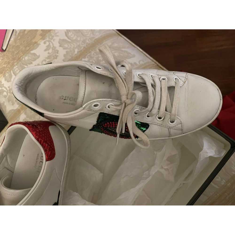 Gucci Ace glitter trainers - image 2