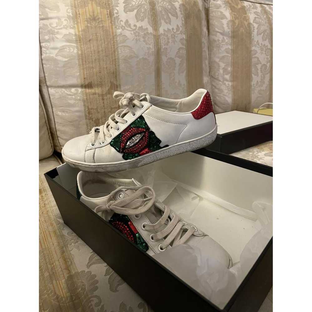 Gucci Ace glitter trainers - image 5