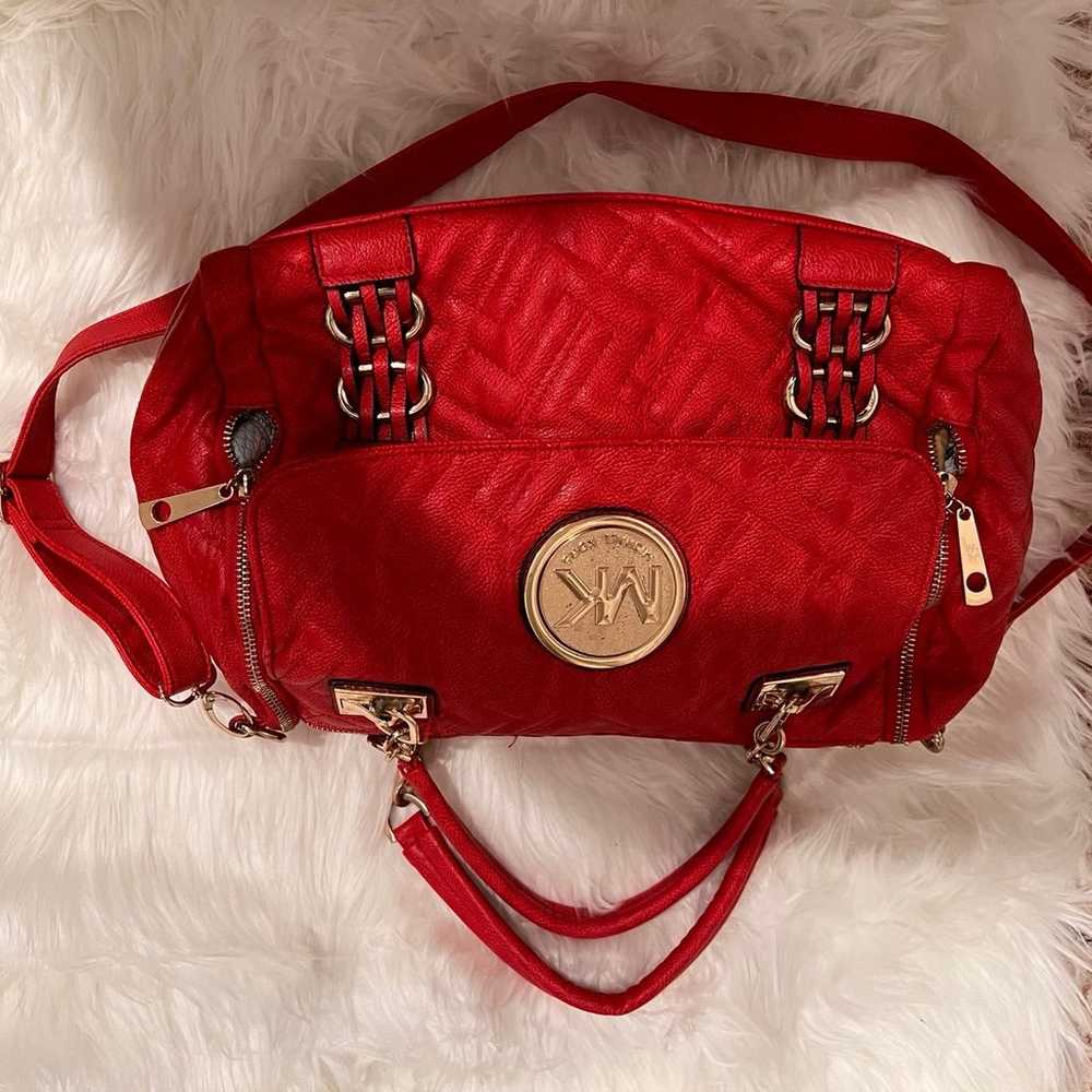 Gorgeous deep red Michael Kors handbag - image 2