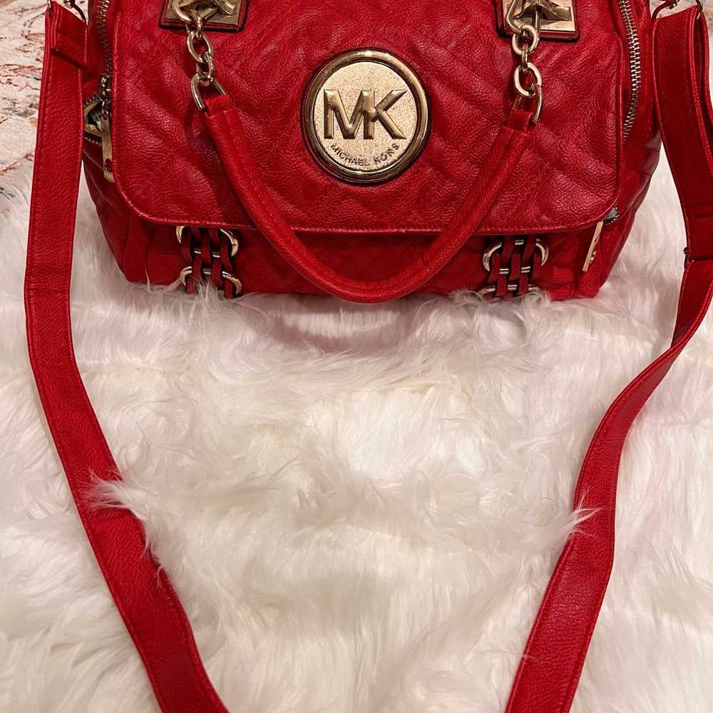 Gorgeous deep red Michael Kors handbag - image 5
