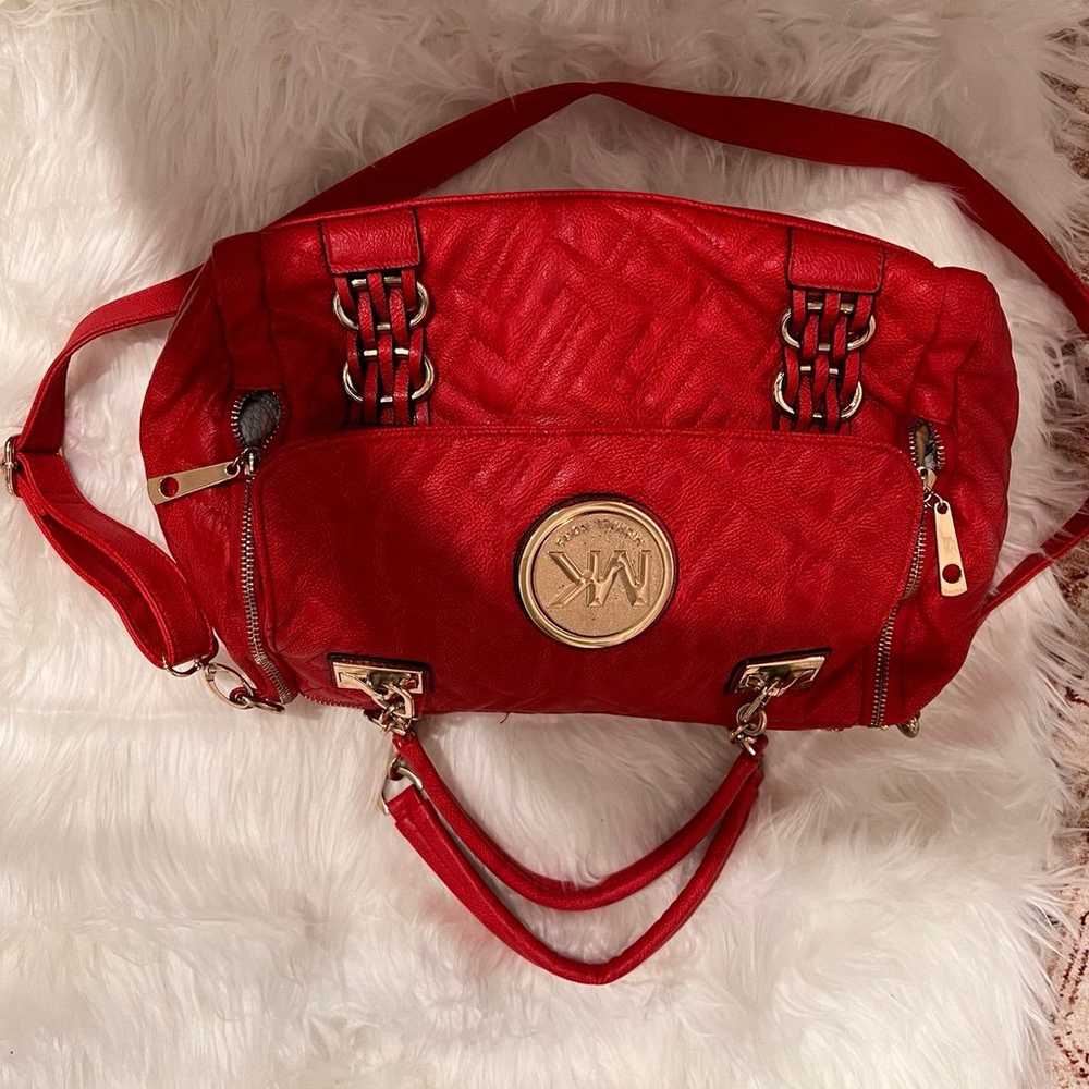 Gorgeous deep red Michael Kors handbag - image 6