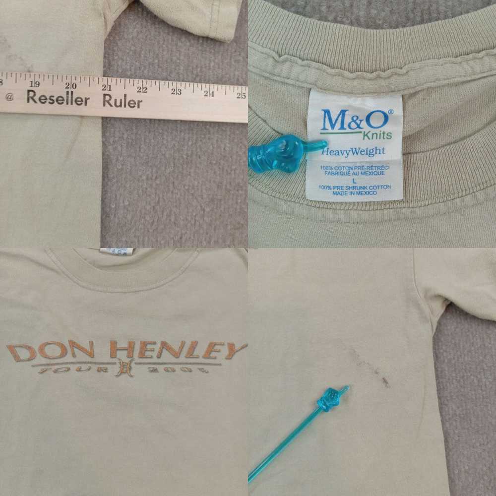 Henleys Don Henley Shirt Men Large Beige Graphic … - image 4