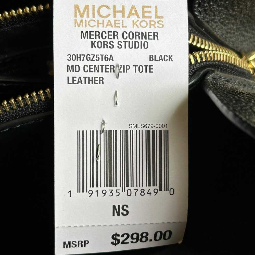 Michael Kors Mercer Gallery Black Medium Tote Bag… - image 4