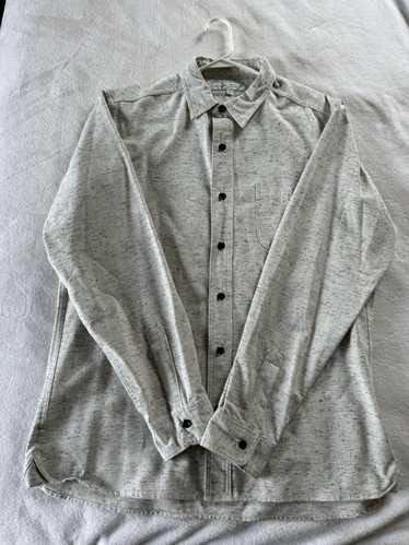 Epaulet Epaulet button up long sleeve shirt