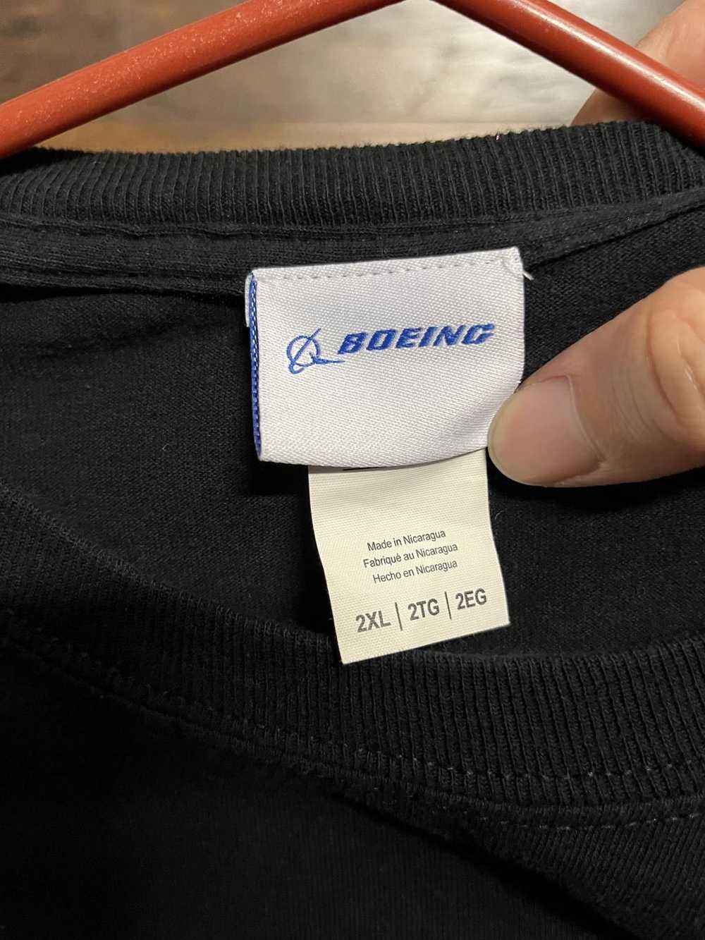 Gildan Official Boeing Logo T-shirt - Long Sleeve… - image 2